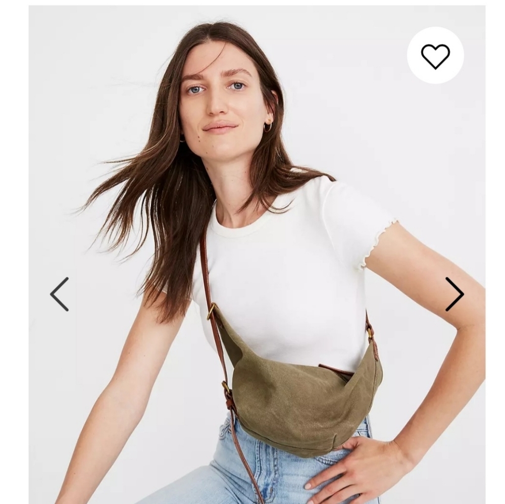 Madewell canvas sling bag NWT
